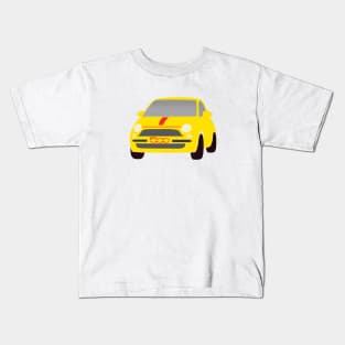 Yellow Fiat 500 Kids T-Shirt